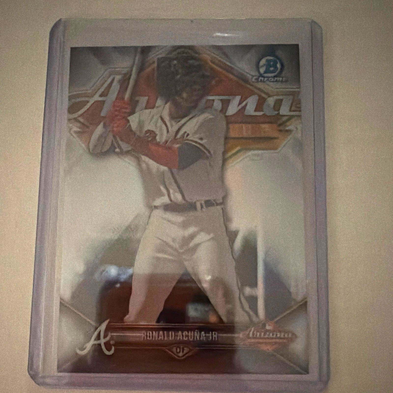 Topps 2018 Bowman Chrome 2017 AFL Fall Stars Ronald Acuña Jr Braves #AFL-RA RC