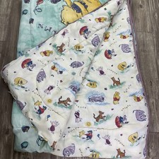 Vintage Winnie The Pooh and Friends 4 Seasons Twin Size Comforter Reversible