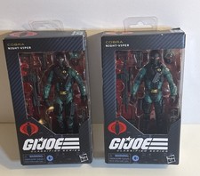 2 HASBRO GI JOE CLASSIFIED SERIES COBRA NIGHT-VIPER  187 TROOP BUILDERS READ