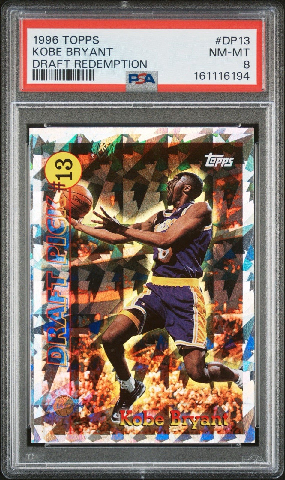 Kobe Bryant 1996 Topps #DP13 Draft Redemption Price Guide - Sports