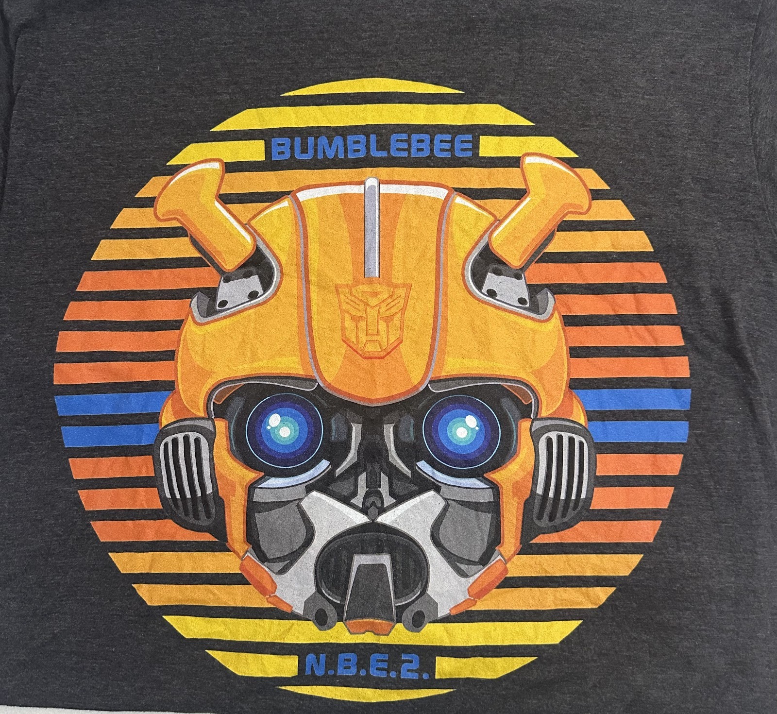 Transformers Bumblebee Charcoal Gray Graphic S/S … - image 2