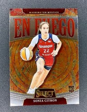 2025 Panini Select WNBA SONIA CITRON EN FUEGO INSERT ROOKIE RC MYSTICS #7