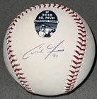 Christian Yelich signed 2018 NL MVP Logo Baseball MLB Auto Brewers JSA & USASM