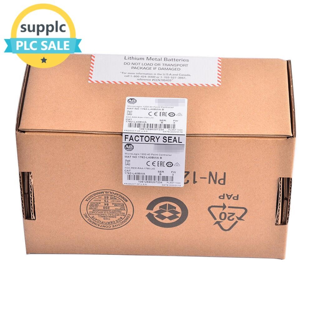 New Sealed Allen-Bradley 1762-L40BWA /C MicroLogix 1200 40 Point Controller