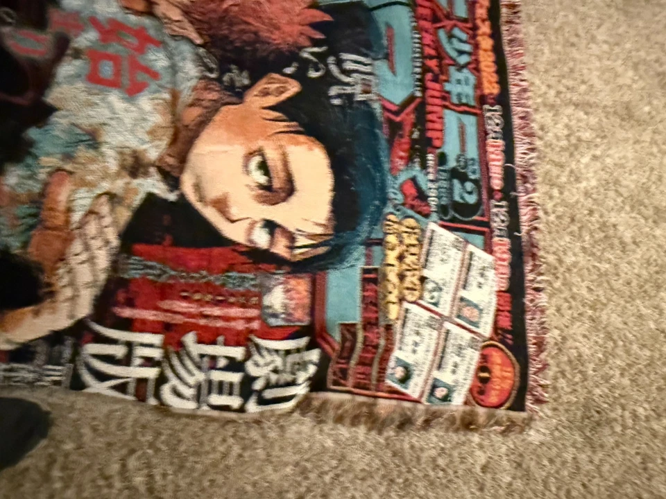 Manta tapiz tejida Jujutsu Kaisen 47x60 Shonen Jump Anime manta Foto 4 de 4