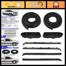 8pcs Weatherstrip Kit For Front Door Window Molding Seal Trim - C1500 C2500 K150 8pcs Weatherstrip Kit For Front Door Window Molding Seal Trim - C1500 C2500 K150