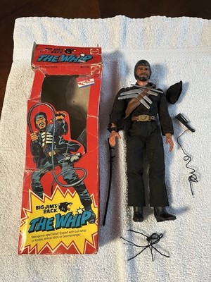 Big Jim Mattel Box Wolfpack P.A.C.K. Commander The Whip Zorak