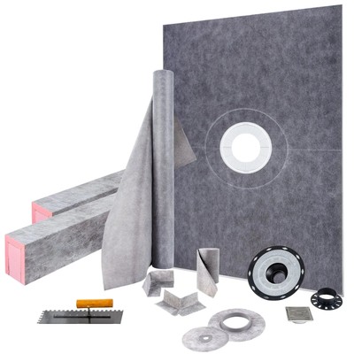 Shower Base Kit 38x60 Tile Ready Complete Waterproofing System Leak Proof Pan