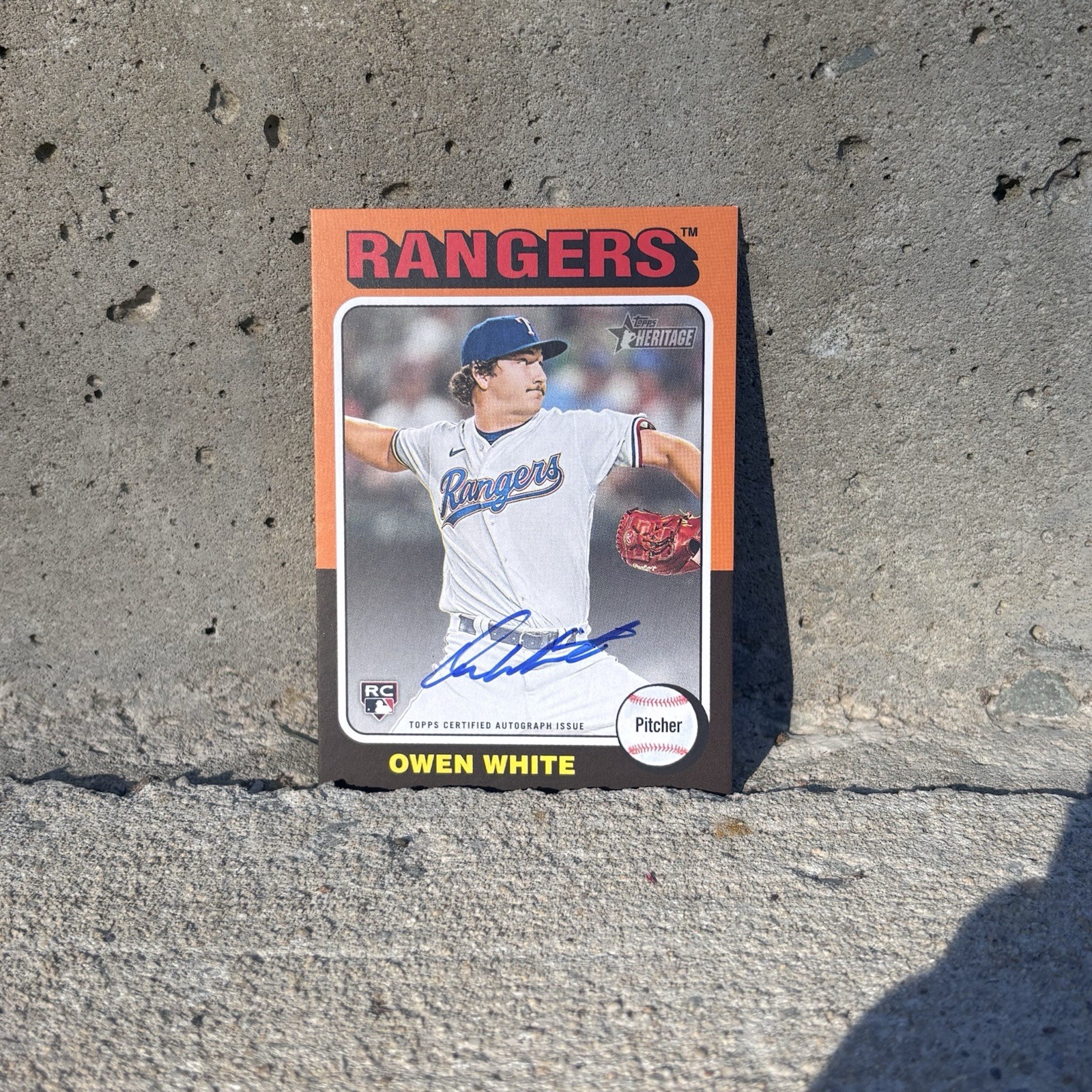 2024 Topps Heritage - Real One Autographs Owen White #ROA-OW (AU, RC)