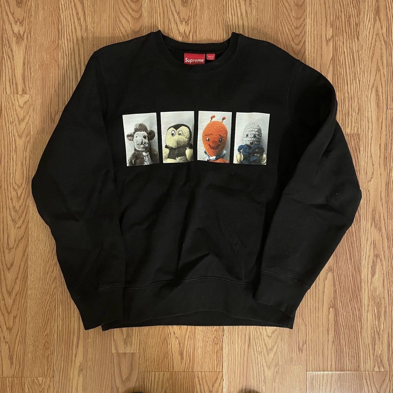 Supreme FW18 Mike Kelley Ah… Jeunesse ! Sweat Sonic Youth noir moyen Canada