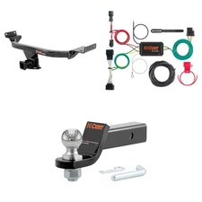 CURT Trailer Tow Hitch Package With 2in Receiver, Wiring, 45036 Ball Mount 13281