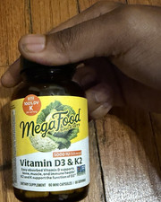 MegaFood Vitamin D3 K2 Capsules 5000 IU 60ct ...