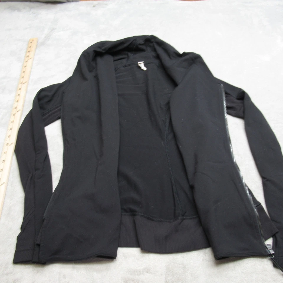 Chaqueta Lululemon Mujer 8 Negra Bhakti Yoga Pista Correr Gimnasio Absorber Correr Foto 2 de 4