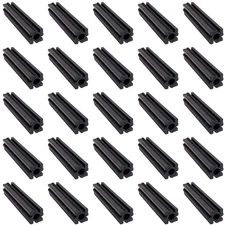 Plastic Insert for Use with 1/2" Square Hollow Baluster - Black - 25 Pack - D...