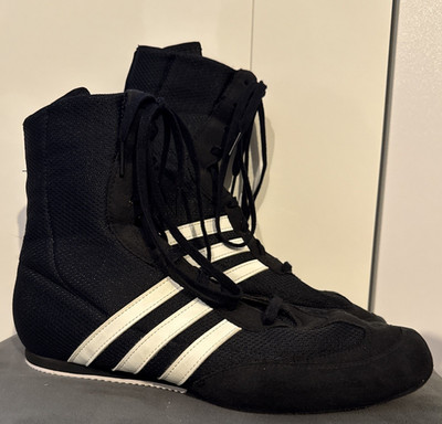 Adidas Box Hog 2.0 Herren Größe 9 UK Boxschuhe Schwarz (43 1/3 EU)