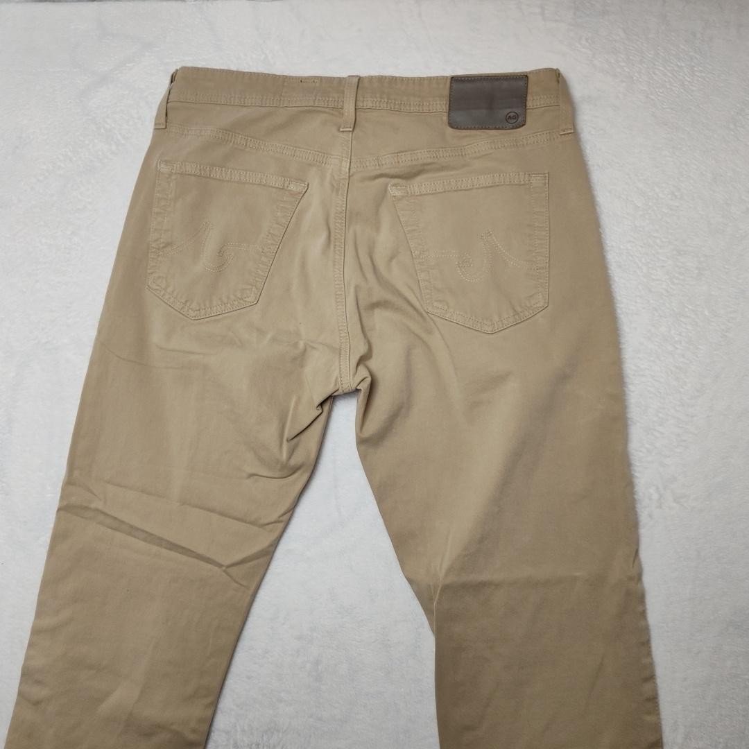 AG Adriano Goldschmied Everett Jeans Mens 32x29 Beige Slim Straight Stretch thumbnail 4