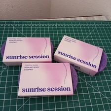 3 Purple Rain Konjac Body Loofah by Sunrise Session Vegan Biodegradable