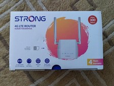 STRONG 4G LTE WiFi Router (CAT 4) ? Unlocked SIM, 300Mbps, LAN Port ? New & Seal