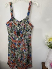 Wild Fable L Green Floral Sundress NWT