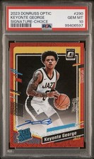 2023 optic signature choice Rated Rookie auto SSP keyonte george psa 10