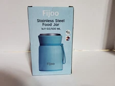 Fijoo 16.9 OZ /500 ML Stainless Steel Food Jar
