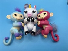 Blue Monkey, Unicorn Monkey, Pink Monkey Fingerlings Works