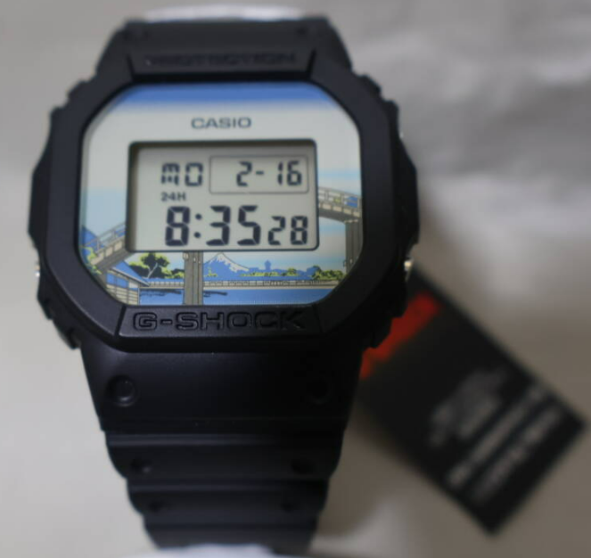 Casio G-SHOCK DW-5600KHFM25-1JR Hokusai Mannen Bridge Limited
