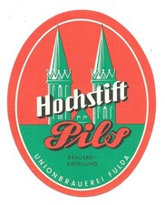 Bieretikett Union-Brauerei Fulda (HH)