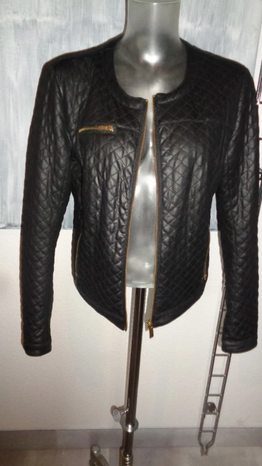 Promod Kurzjacke Steppjacke schwarz Größe 38/40