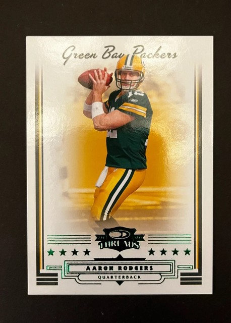 2006 Donruss Threads Retail Green #10 Aaron Rodgers Packers