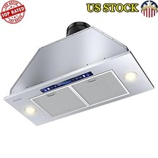 30 In Range Hood 900 CFM Ducted Ductless Touch Control Ultra-Quiet Ventilation