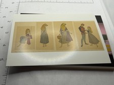 UNUSED POSTCARD: Disney animation drawing art princess