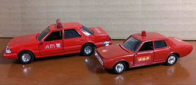 Toyota Crown Fire Car Miniatur Modellautos Set Made in Japan Selten...