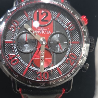 Invicta Racing Vector Men's Watch 44mm Red Black Chronograph 49366 New