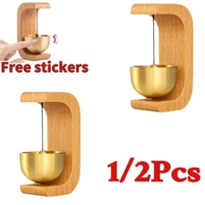Wind Chime Door Bell Entrance Bell Magnetic Wooden-Copper for Coffee Shop NICE