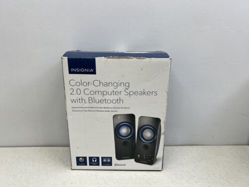 Insignia- 2.0 Bluetooth Speaker System (Color-Changing) - Black -