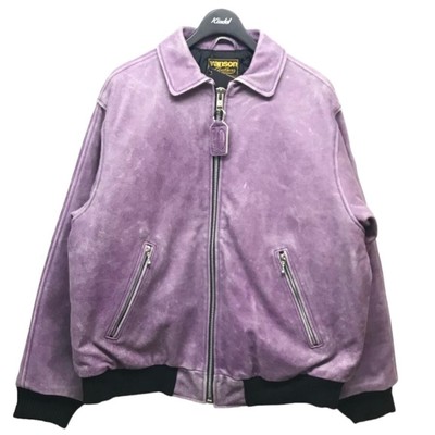 supreme vanson worn leather jacket