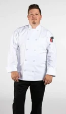 Uncommon Threads Classic Chef Coat #0402 White Size XL New