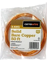 Cerrowire 50 ft. 8-Gauge Solid SD Bare Copper Grounding Wire