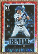 2021 Donruss Trending Red Parallel Gavin Lux Rookie /149 Los Angeles Dodgers