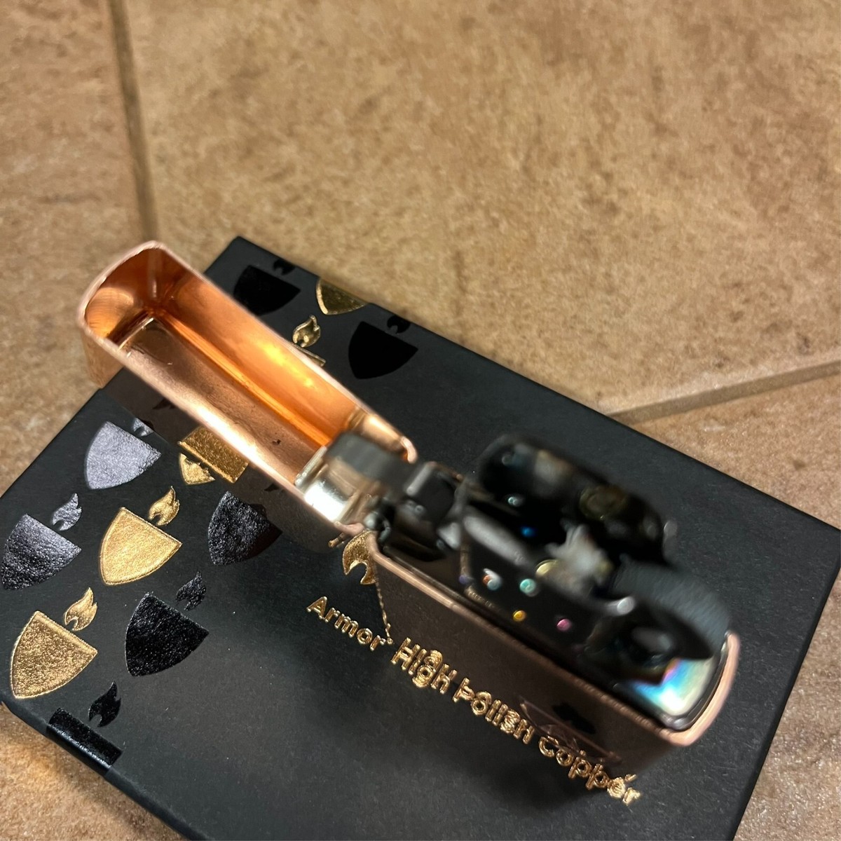 Zippo 46171, Zippo Limited Edition Solid Copper Case Armor Lighter