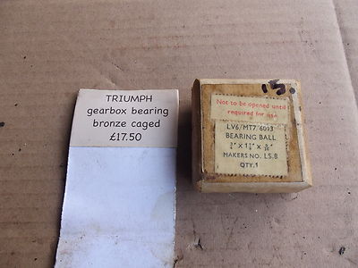 TRIUMPH 5T 6T T110 T120 ANDERE GETRIEBE BRONZE KÄFIGLAGER LS8 NOS 15