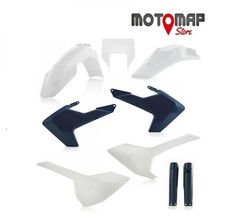 Full Kit Plastiche Acerbis Husqvarna Te 250 300 2017 2018 2019 Bianco Blu