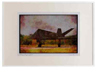 359071 Lockheed F 117A Nighthawk, U.S. Air Force Aquarell Bilderrahmen
