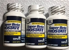(3) Vitality Super Beta Prostate -180 Caplets Total -SEALED NEW-exp 2027