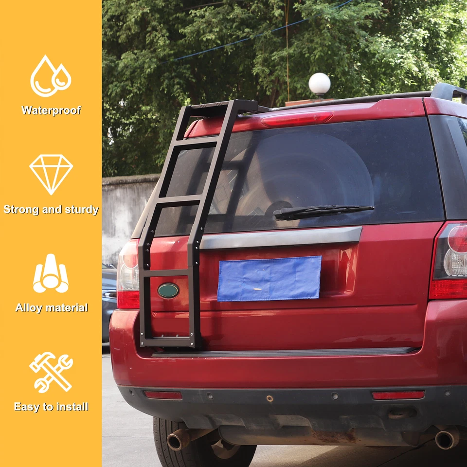 Alloy Tail gate Rack Roof Climbing Ladder For Land Rover Freelander 2 2007-2015 Foto 2 de 4