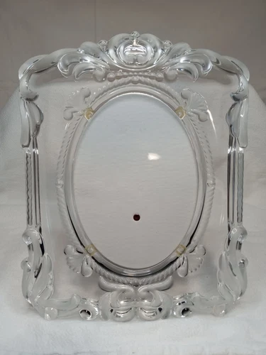 Mikasa Crystal Picture Frame 9x11 Princess Wedding Anniversary for 5x7 Print --