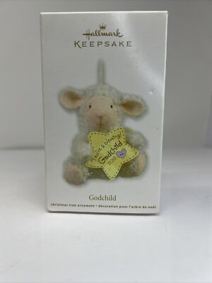 Hallmark Keepsake Ornament Godchild  You're a Blessing  Lamb