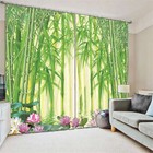 Charming Green Bamboo 02 3D Curtain Blockout Photo Print Curtains Fabric Window