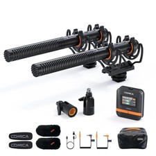 2.4G Shotgun Microphone, Wired and Wireless,Bluetooth Microphone for Cellphones